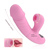 5 Frequency Suck Telescopic Heating Rabbit vibrator
