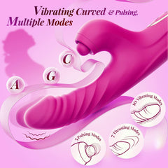 Female Sex Toy Thrust Dildo Rabbit Vibrator Clitoral Stimulator