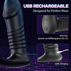 Silicone Remote Control Cock Ring Anal Vibrator
