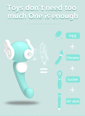 9 Speed Sucking and 10 Speed Vibration Female G-Spot Vibrating Masturbator