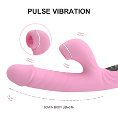 5 Frequency Suck Telescopic Heating Rabbit vibrator
