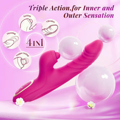 Female Sex Toy Thrust Dildo Rabbit Vibrator Clitoral Stimulator