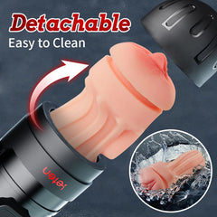 2 In 1 Powerful Vibration Male Fleshlight Pocket Pussy Mobile APP Remote Control