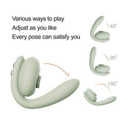 2-in-1 Clitoral Sucking Vibrator G-spot Massager Brings Double Pleasure