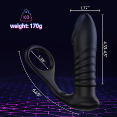 Silicone Remote Control Cock Ring Anal Vibrator