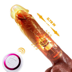 3 Telescopic Swinging 8.86 Inch Realistic Dildo Vibrator