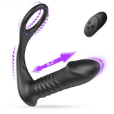 Silicone Remote Control Cock Ring Anal Vibrator