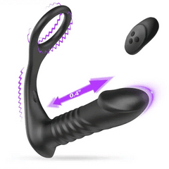 Silicone Remote Control Cock Ring Anal Vibrator