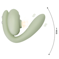 2-in-1 Clitoral Sucking Vibrator G-spot Massager Brings Double Pleasure