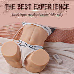 16.97LB Realistic Half Body Vibrating Sucking Ass torso sex doll Adult Sex Toy Male Masturbator Stroker