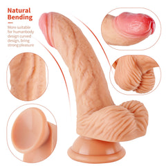 15cm Realistic Silicone Male Penis Sex Torso Dildo Cosdoll