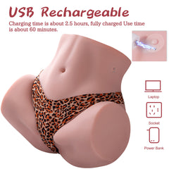 Julie 35.05LB Life Size Electric Sucking Big Booty Female Sex Torso Real Love Dolls Male Masturbators