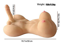 YouQ Beautiful Sexy Half Body Shemale Real Doll Torso Dildo