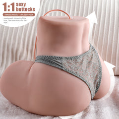 Kimberly 22.05LB Life Size Automatic Female Fat Big Booty Love Doll Torso Sexy Toy Male Masturbator