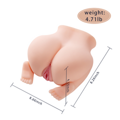 Angel 3D Realistic Ass Sex Doll Torso 4.71LB Female Butt Sexy Half Body Love Dolls Adult Toys