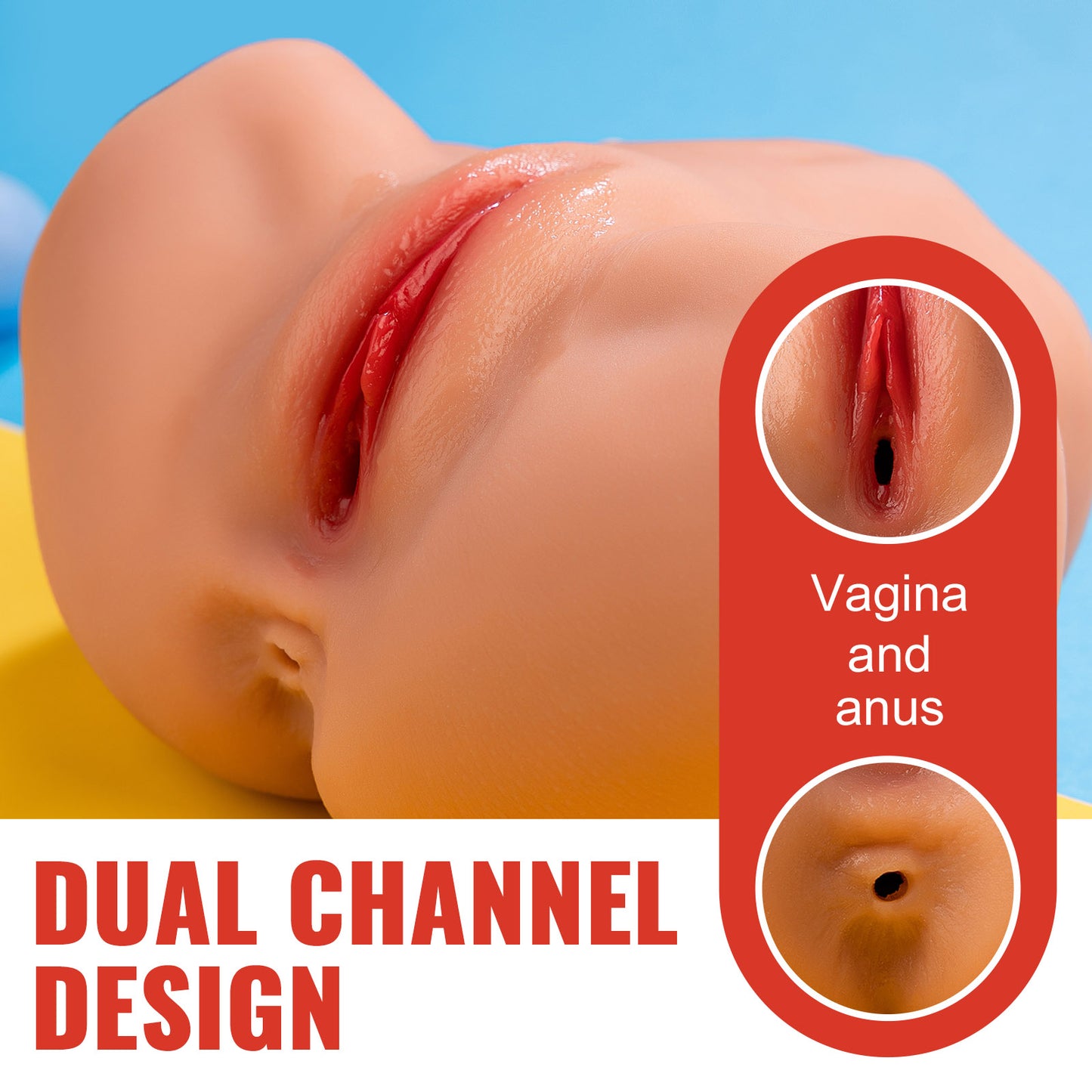 Vicky 4.4LB Realistic Big Butt Adult Love Dolls Torso Lifelike Sex Toy Male Masturbator