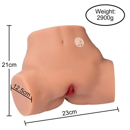 Tracy 6.39LB Automatic Vibrating Sex Doll Torso Realistic Big Butt Pussy Anal Adult Toys for Men