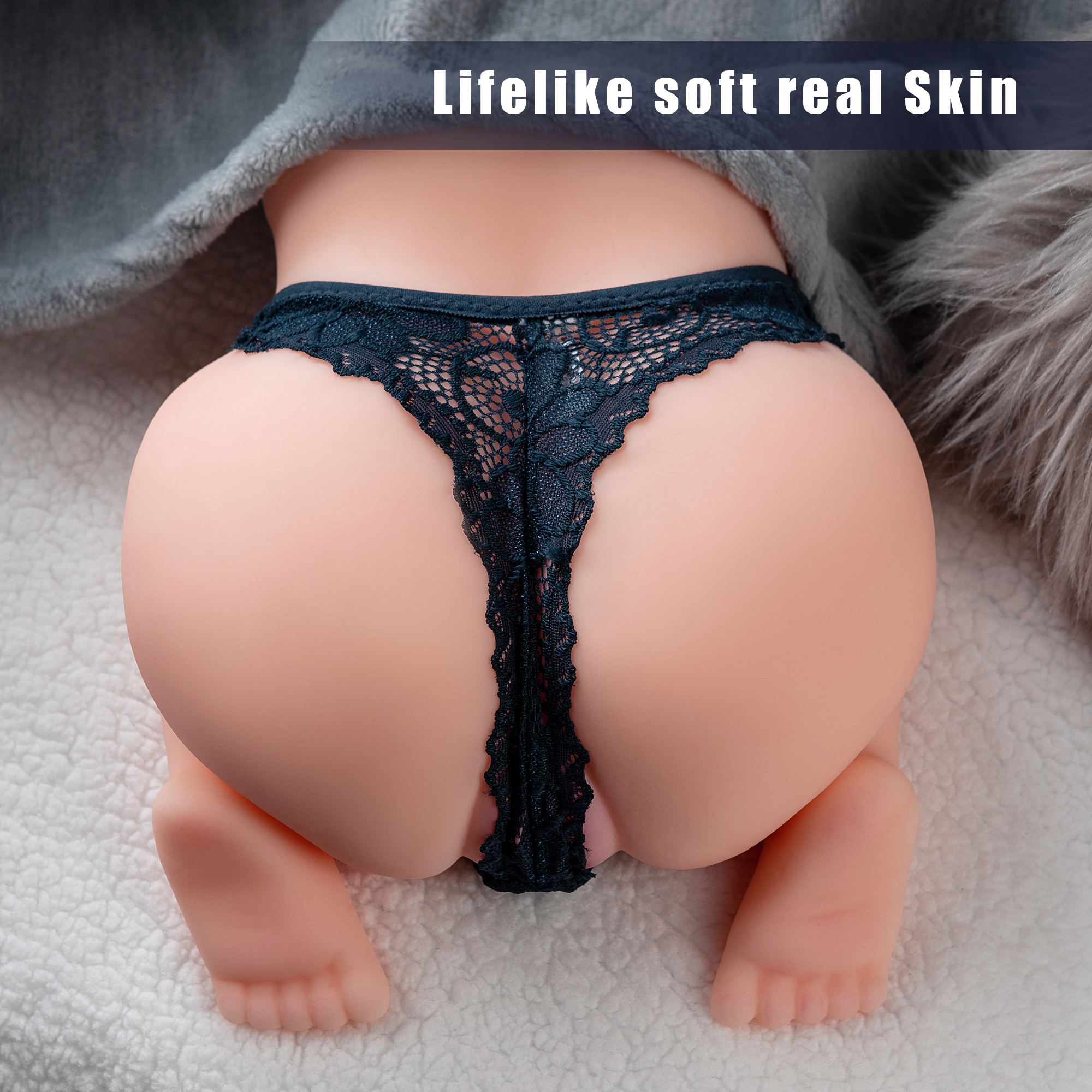 Angel 3D Realistic Ass Sex Doll Torso 4.71LB Female Butt Sexy Half Body Love Dolls Adult Toys