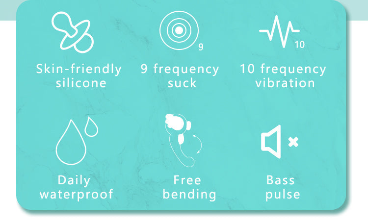9 Speed Sucking and 10 Speed Vibration Female G-Spot Vibrating Masturbator