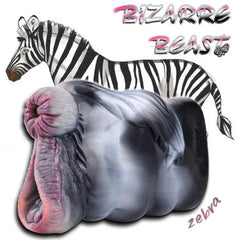 Lifelike Silicone Zebra Animal Vagina Pocket Pussy Male Sex Toy