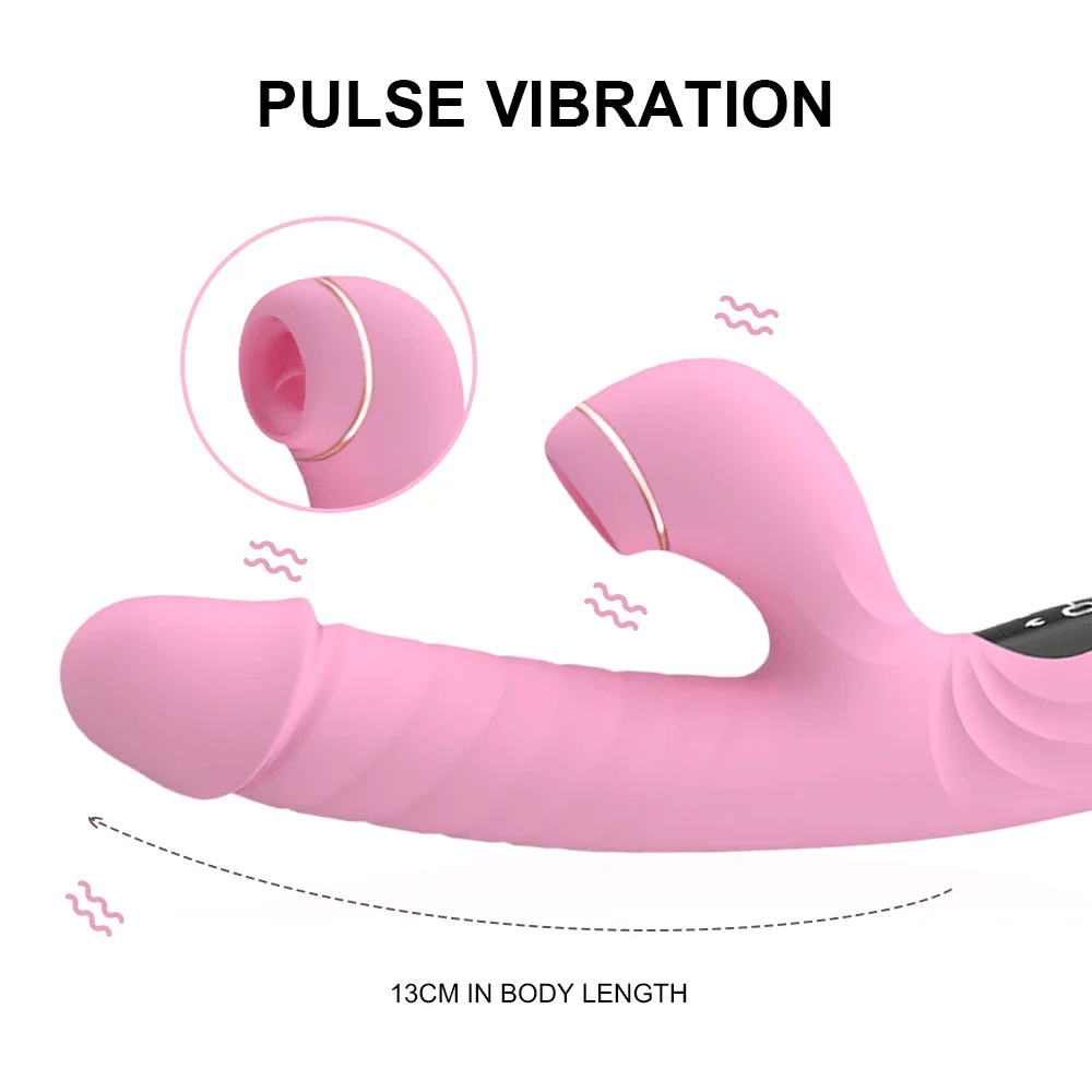 5-Frequenz-Sauger-Teleskop-Heiz-Rabbit-Vibrator