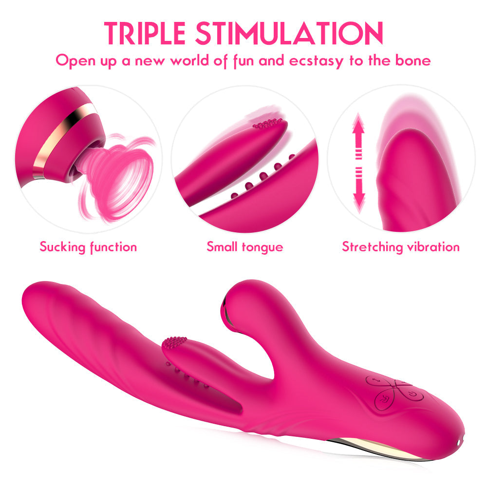7 Frequency Expansion Suction Pulsation Female Rabbit Vibrator