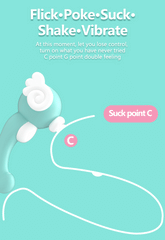 9 Speed Sucking and 10 Speed Vibration Female G-Spot Vibrating Masturbator