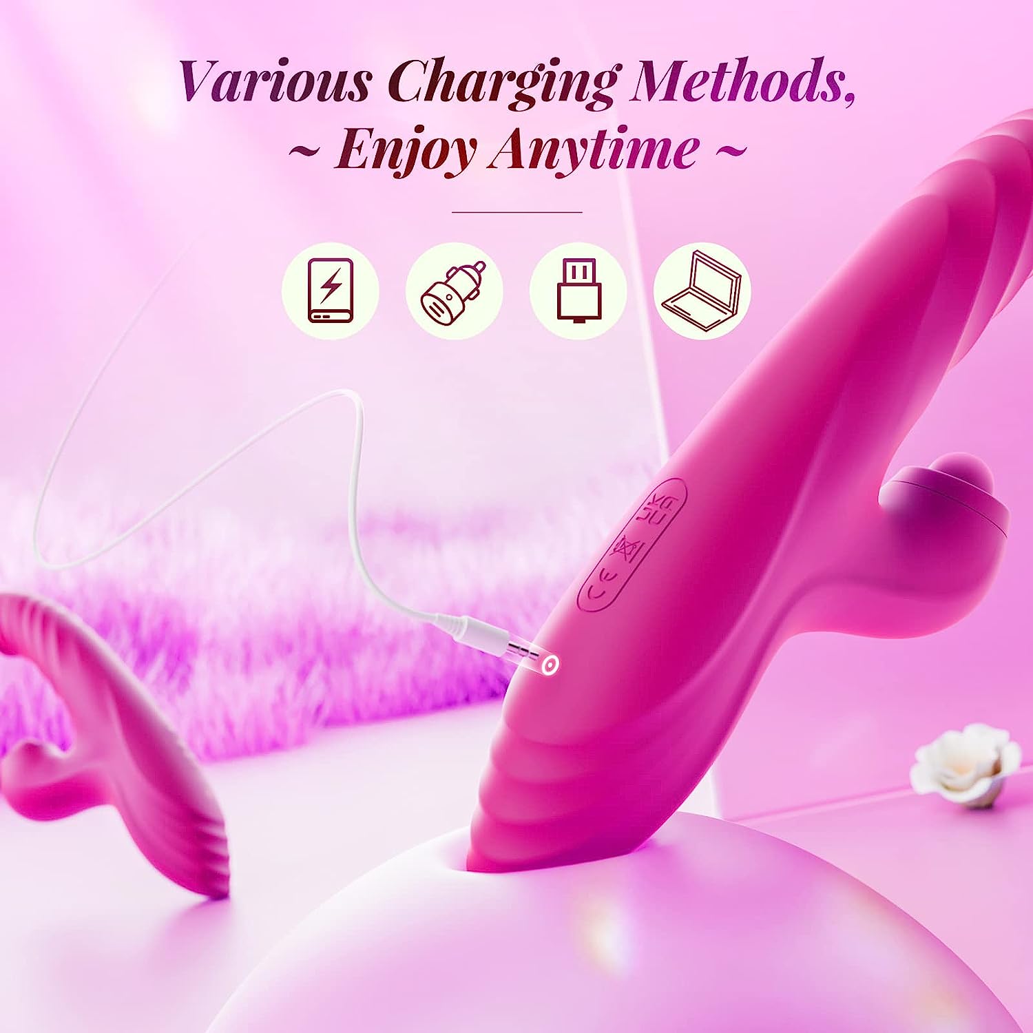 Female Sex Toy Thrust Dildo Rabbit Vibrator Clitoral Stimulator