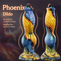 10.23 inch Animal Texture 7 Thrust Large Suction Cup Monster Fantasy Dildo