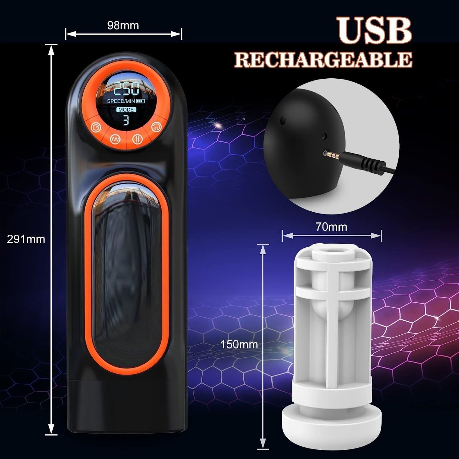 Inverted Fully Automatic Men's Masturbation Cup
