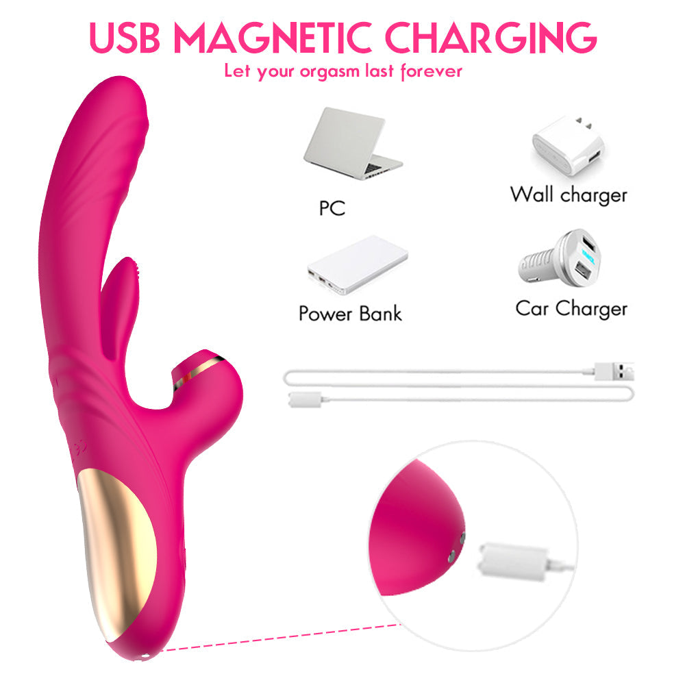 7 Frequency Expansion Suction Pulsation Female Rabbit Vibrator