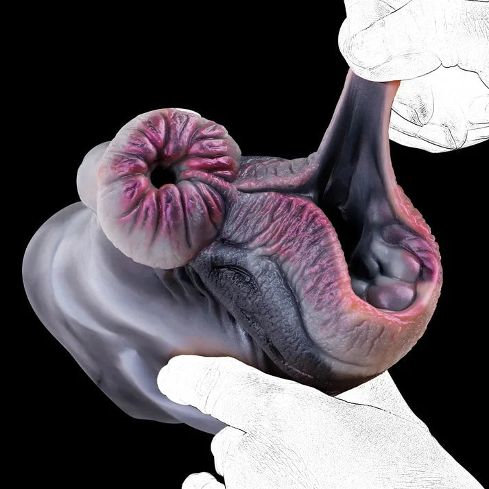 Lifelike Silicone Zebra Animal Vagina Pocket Pussy Male Sex Toy