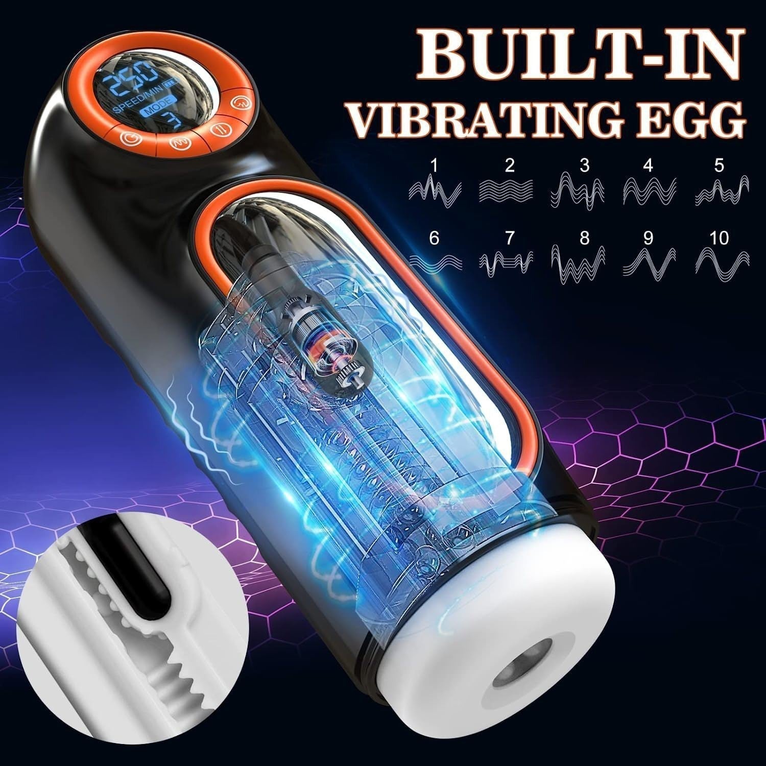 Inverted Fully Automatic Men's Masturbation Cup