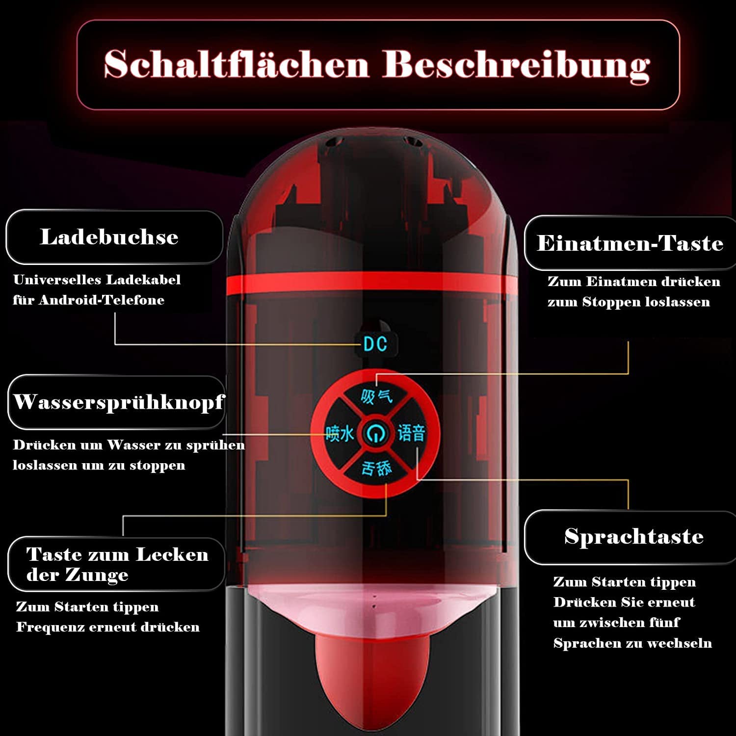 Masturbation Cup male masturbator 12 vibration modes oral sex simulator