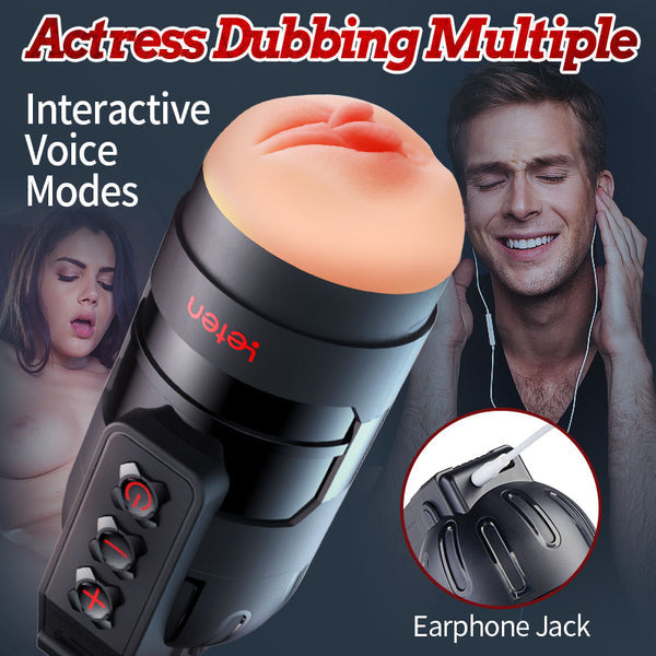 2 In 1 Powerful Vibration Male Fleshlight Pocket Pussy Mobile APP Remote Control