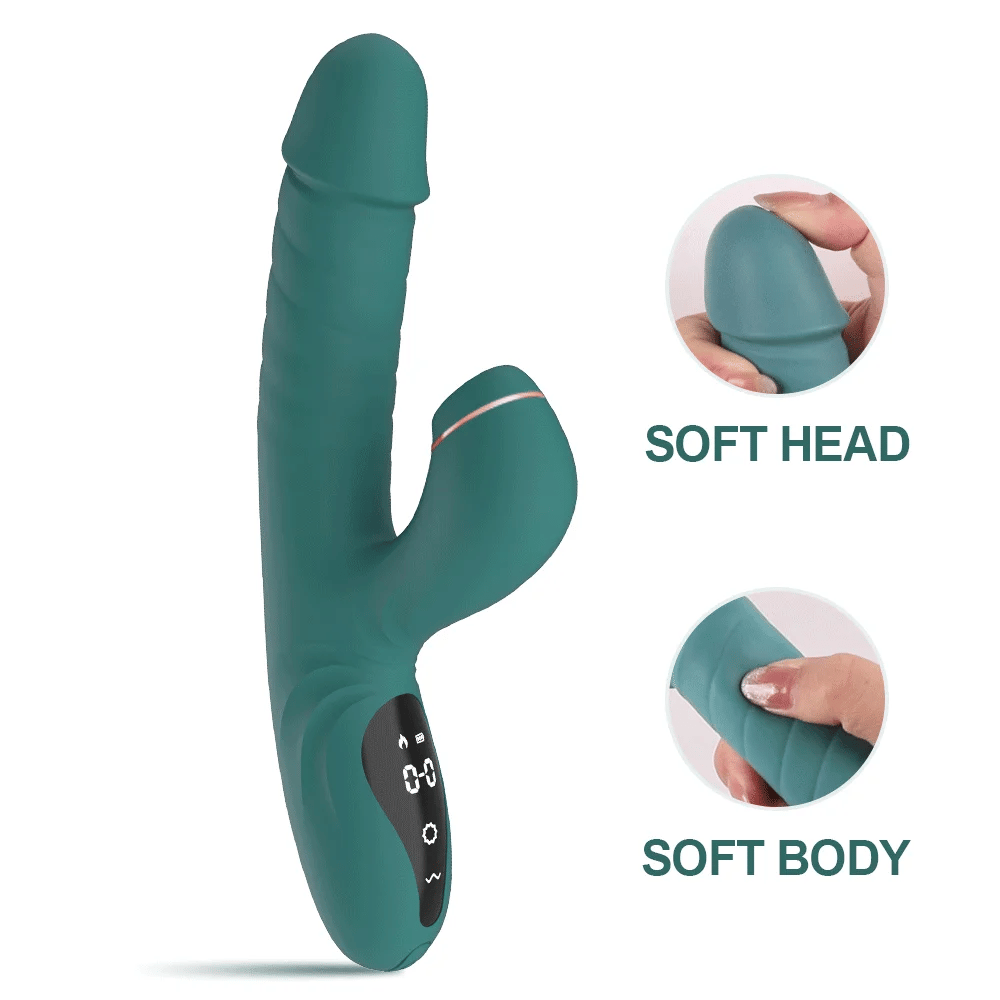 5-Frequenz-Sauger-Teleskop-Heiz-Rabbit-Vibrator