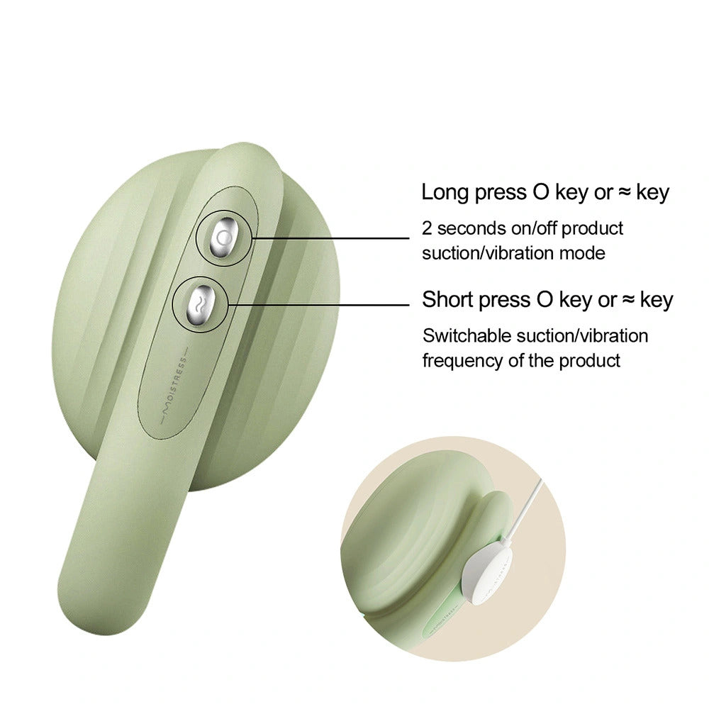2-in-1 Clitoral Sucking Vibrator G-spot Massager Brings Double Pleasure