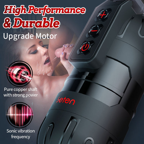 2 In 1 Powerful Vibration Male Fleshlight Pocket Pussy Mobile APP Remote Control