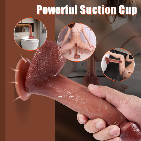 G-spot and P-spot 8.66 Inch 3 Thrust Rocker 9 Vibrating Heated Dildo