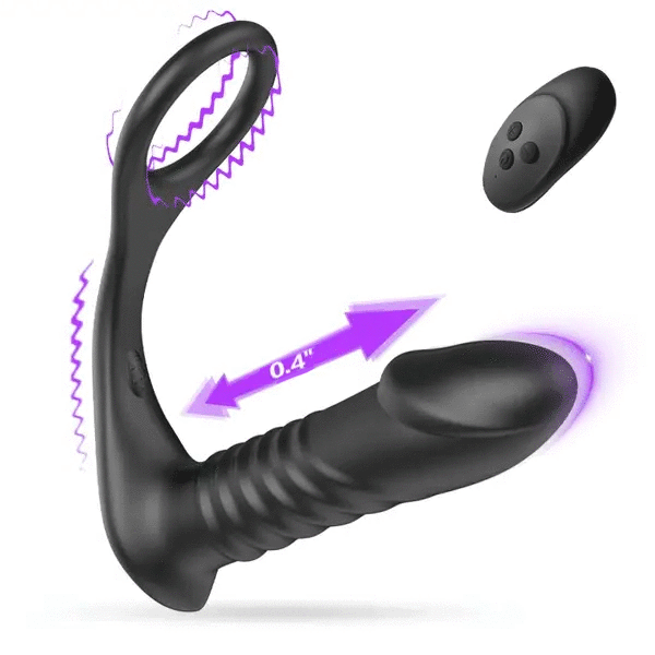 Silicone Remote Control Cock Ring Anal Vibrator