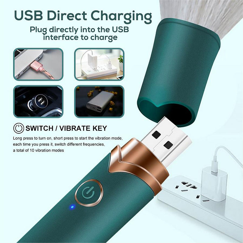 Brush 2.0 - Battery, Rechargeable USB Magic Wand Vibrator