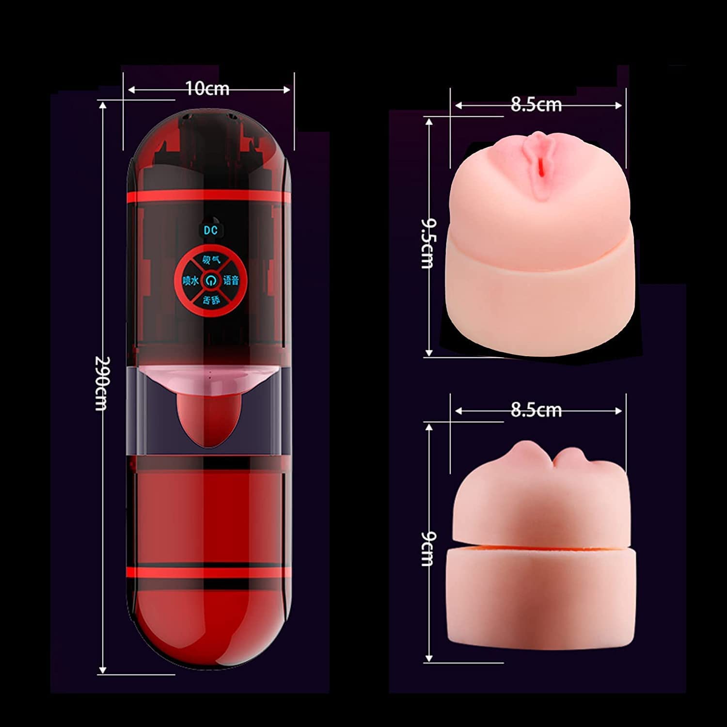Masturbation Cup male masturbator 12 vibration modes oral sex simulator