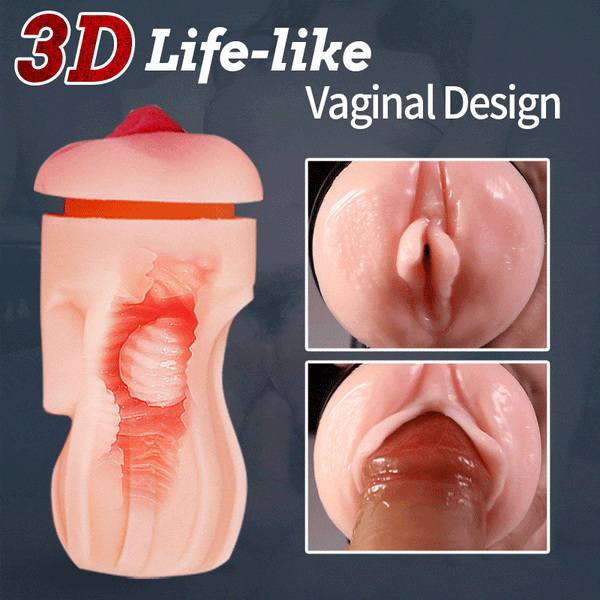 2 In 1 Powerful Vibration Male Fleshlight Pocket Pussy Mobile APP Remote Control