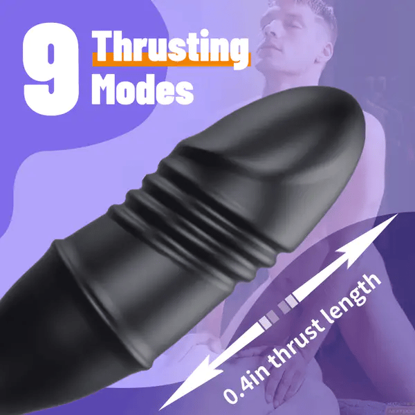 Vibration & Penis Ring Locking Prostate Massager Penis Vibrator