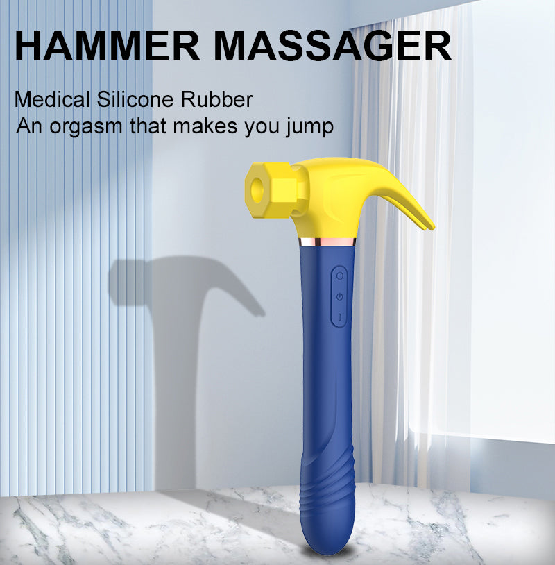 10 Vibration Patterns Silicone Hammer Sex Toy