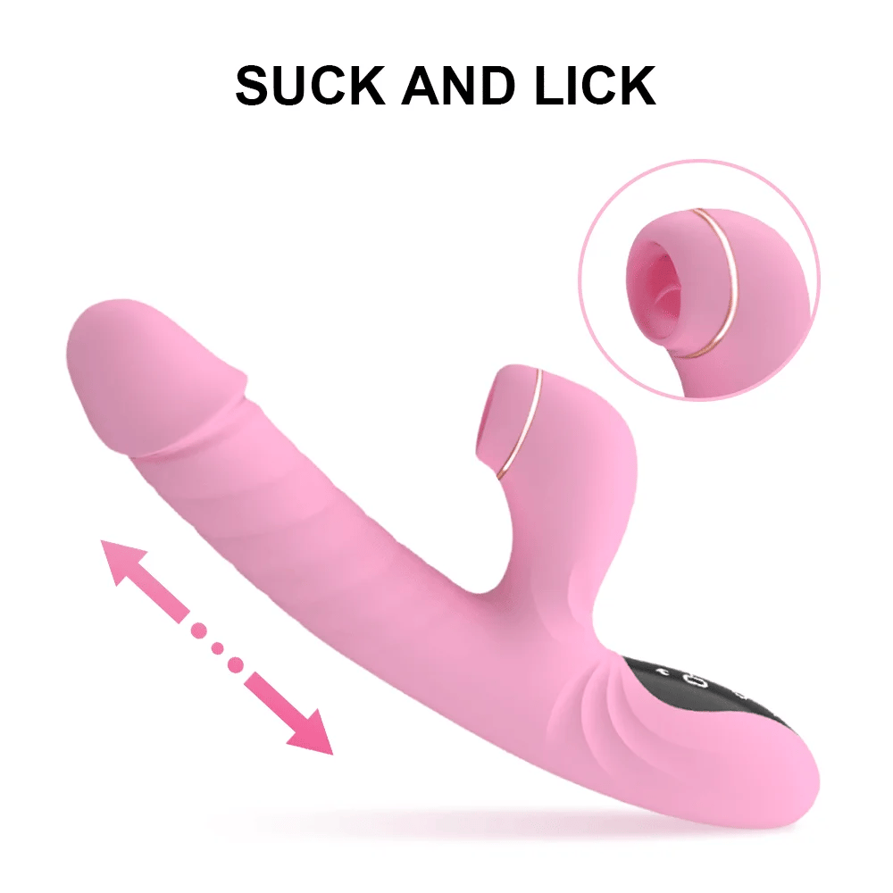 5-Frequenz-Sauger-Teleskop-Heiz-Rabbit-Vibrator