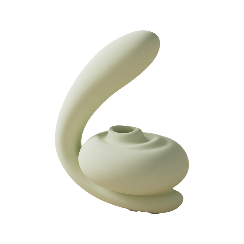 2-in-1 Clitoral Sucking Vibrator G-spot Massager Brings Double Pleasure