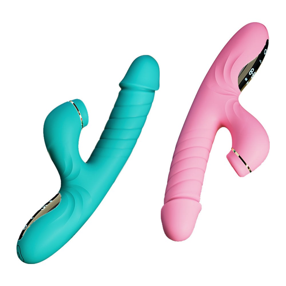 5-Frequenz-Sauger-Teleskop-Heiz-Rabbit-Vibrator