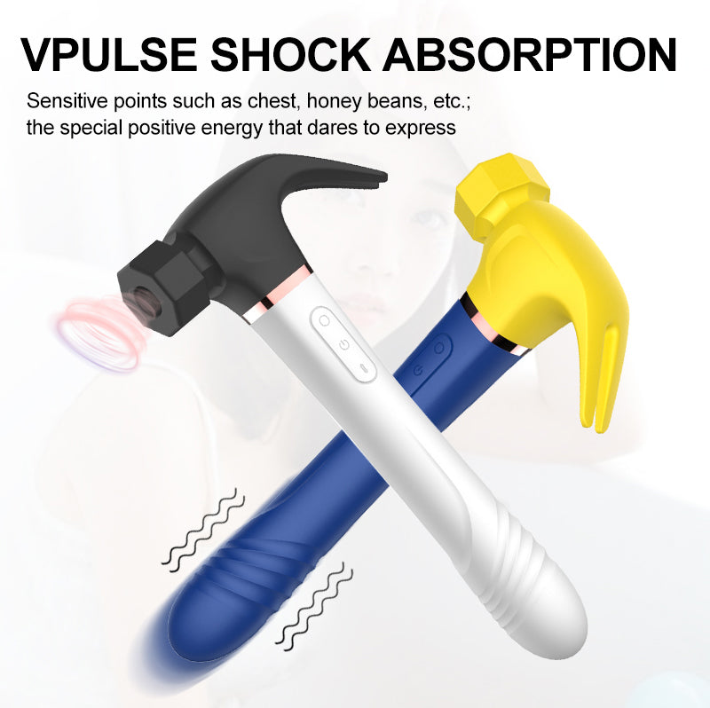 10 Vibration Patterns Silicone Hammer Sex Toy