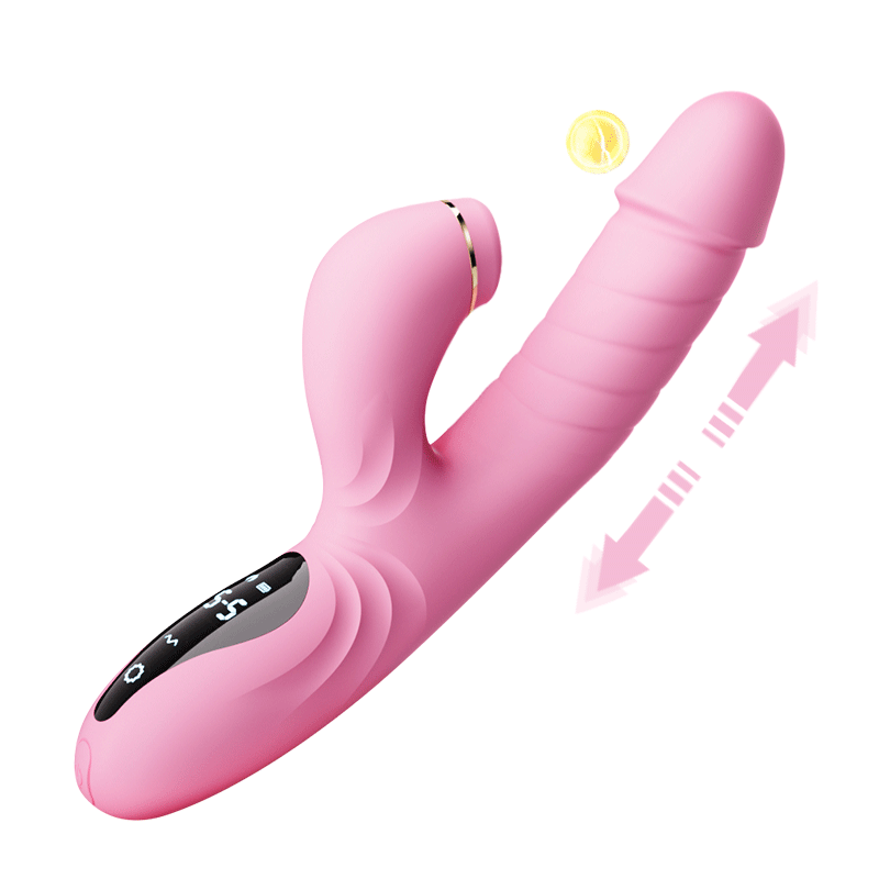 5-Frequenz-Sauger-Teleskop-Heiz-Rabbit-Vibrator
